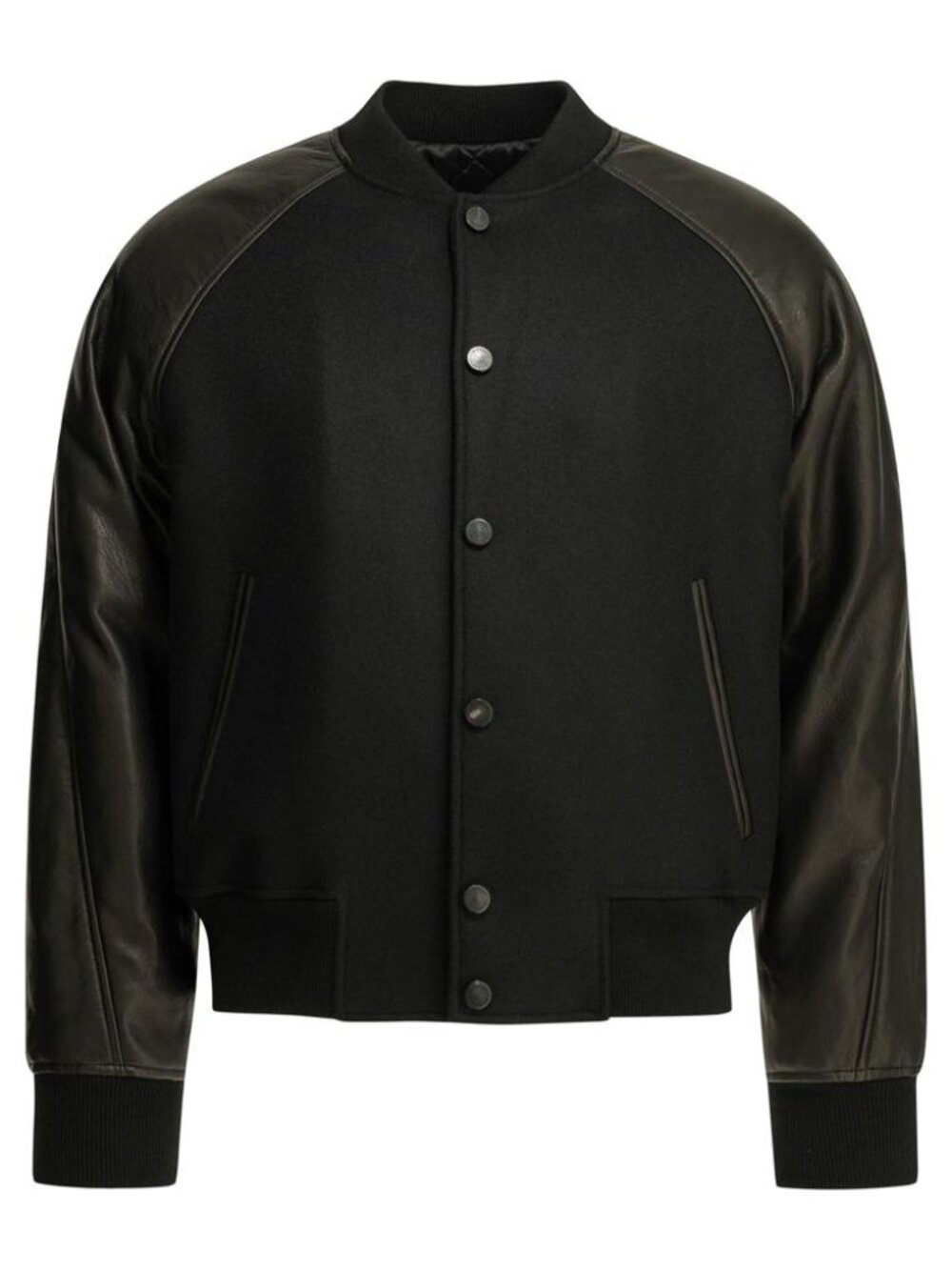 Givenchy Wool Bomber Jacket With Reverse Logo Tag Size 50 Men